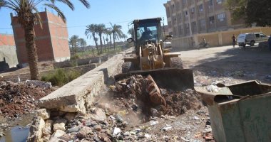 محافظة الفيوم: رفع 4 آلاف طن قمامة ومخلفات بناء وإزالة 644 حالة إشغالات