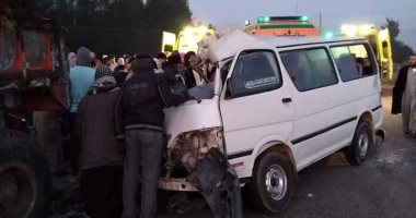 إصابة 6 أشخاص فى حادث تصادم سيارتين بطريق "الإسماعيلية – الزقازيق"