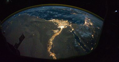 مصر من الفضاء.. "ناسا" تعرض صورة ليلية للنيل تظهر مناطق التجمع السكانى
