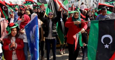 استمرار الاحتفال بالذكرى الـ9 للثورة بميدان الشهداء فى ليبيا