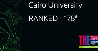 جامعة القاهرة بالمرتبة 178 فى التصنيف "التايمز" الإنجليزى بنسبة تقدم 25% لعام 2020