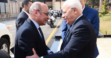 محافظ بورسعيد يستقبل وزير العدل لتفقد الشهر العقارى ومجمع المحاكم(صور)