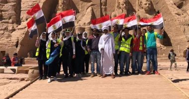 آثار أبوسمبل تنظم معسكر توعية سياحية لـ 21 طالب وطالبة استعدادا لتعامد الشمس