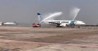 مطار بانكوك يحتفل باستقبال أول رحلة بضائع لمصر للطيران.. صور