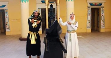 قارىء يشارك بصور زفافه على الطريقة الفرعونية