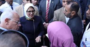 وزيرة الصحة تتفقد أعمال التطوير بالمبنى البحرى بمستشفى بورسعيد العام