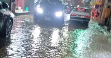 شكوى من غرق شوارع شبين القناطر بمياه الأمطار