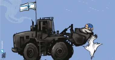 كاريكاتير صحيفة أردنية.. إسرائيل تقتل حمامة السلام 
