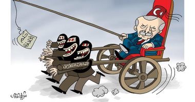كاريكاتير صحيفة إمارتية يسخر من أردوغان وحلم الخلافة