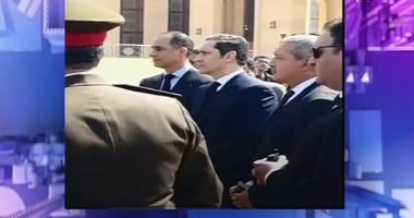 أول ظهور لنجلى الرئيس الراحل علاء وجمال مبارك بعد وفاة والدهما