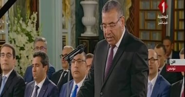 الحكومة التونسية تؤدى اليمين الدستورية أمام الرئيس قيس سعيد