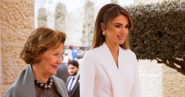 الملكة رانيا تستقبل نظيرتها ملكة النرويج فى قصر الحسينية.. صورة