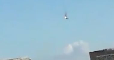 شاهد.. لحظة إسقاط طائرة استطلاع روسية فى أجواء بلدة رويحة بريف إدلب