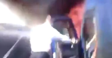 ضباط شرطة ينقذون سائقا قبل انفجار شاحنته بثوانى فى نيوجيرسى.. فيديو