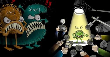 كاريكاتير صحيفة إماراتية .. انتشار الفيروسات فى مختلف دول العالم 