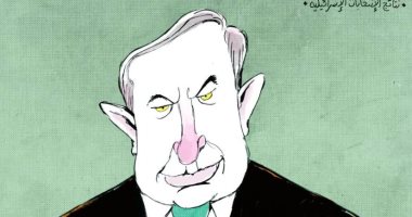 كاريكاتير صحيفة إماراتية.. بنيامين نتنياهو يسيطر على نتائج الانتخابات الإسرائيلية