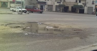 شكوى من كسر ماسورة مياه للشرب بمنطقة المحمودية بمدينة النهضة