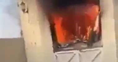 فيديو.. حريق الكويت المأسوى المتسبب فى مصرع 8 أطفال داخل منزلهم - 