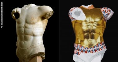 معرض "الآلهة بالألوان" مشروع دولي يهدف لتلوين الآثار القديمة.. صور