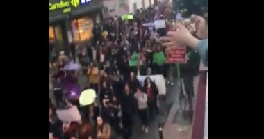 مظاهرات نسائية فى إسطنبول ضد قمع أردوغان فى اليوم العالمى للمرأة.. فيديو