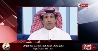 إعلامي كويتي ينفعل على الهواء بعد تطاول صفاء الهاشم.. ويؤكد: مصر خط أحمر