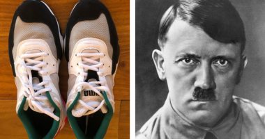 هتلر يعود من جديد.. تصميم حذاء رياضي لشركة شهيرة يتشابه مع شارب الزعيم النازي