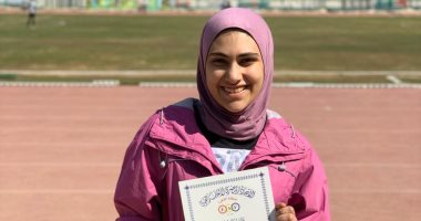 رولا هاشم طالبة طب جامعة مصر تتوج ببرونزية الجمهورية لألعاب القوى