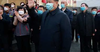 الرئيس الصينى يقوم بأول زيارة إلى مدينة ووهان بؤرة انتشار فيروس كورونا