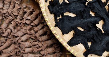 صناعة الأحذية من جلود أرجل الدجاج في اندونيسيا