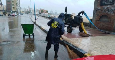 محافظ الإسكندرية: أزلنا 80% من مياه الأمطار من الشوارع في ساعتين فقط