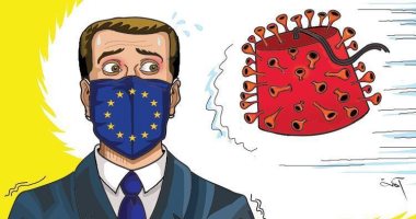 كاريكاتير صحيفة إماراتية.. عدوى تركيا تهدد الاتحاد الأوروبى 