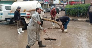 شفط تجمعات الأمطار بجميع المراكز واستمرار حالة الطوارئ فى المنوفية (صور)