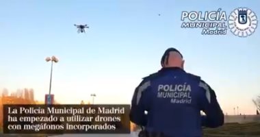 إسبانيا تستخدم "درون" لمطالبة المواطنين التزام بيوتهم بسبب كورونا.. فيديو