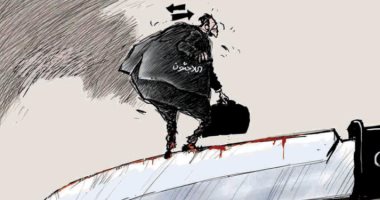 كاريكاتير صحيفة سعودية يسلط الضوء على أزمة اللاجئين