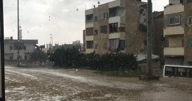 هطول أمطار متوسطة على سواحل شمال سيناء.. صور