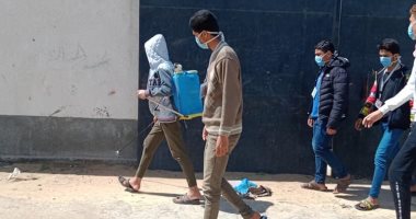 شباب شمال سيناء ينفذون مبادرة تطهير وتعقيم لحى الكوثر بالشيخ زويد