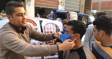 شباب الحرية المصرى يطلقون حملة توعية بمركز بلقاس للوقاية من الكورونا