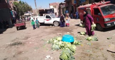 أسواق الخضروات بقرى المنيا تتحدى الإغلاق..والوحدات المحلية تطارد الباعة