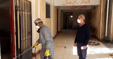 صحة شمال سيناء تنتهى من تعقيم 4 مدارس بنطاق الشيخ زويد (صور) 