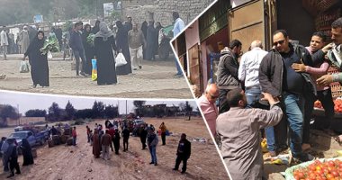 حملة لإغلاق الأسواق والمحلات المخالفة بمدينة منوف فى المنوفية