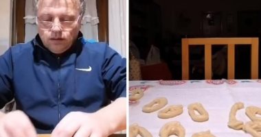 فيديو.. عمدة بلدة إيطالية يسلي المواطنين بصنع الكعك فى العزل المنزلى