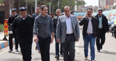 محافظ الغربية ومدير الأمن فى جولة بمدينة طنطا لمتابعة تنفيذ قرار الحظر