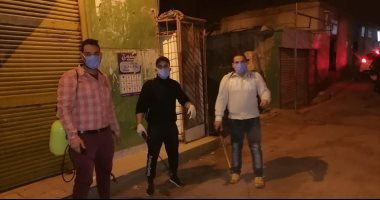 أهالى قرية طناش يدشنون مبادرة لتطهير الشوارع ومواجهة فيروس كورونا