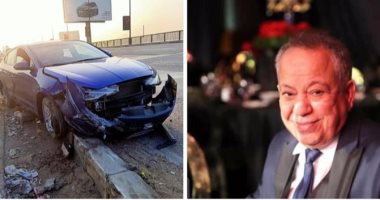 نجاة الفنان محمد محمود من حادث كبير وتهشم سيارته وزوجته تطمئن جمهوره