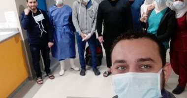 خروج 6 حالات تعافى جديدة من مستشفى أبو خليفة للحجر الصحى بالإسماعيلية..صور