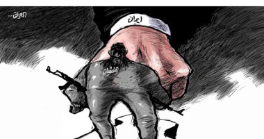 كاريكاتير صحيفة سعودية.. إيران محرك الفوضى بالعراق