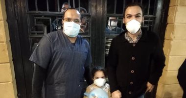 خروج أصغر طفلة من مستشفى الحجر الصحي بقها