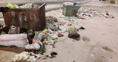 شكوى من تراكم القمامة فى الحى الأول بمدينة العبور بالقاهرة