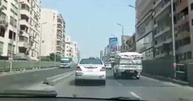النشرة المرورية ..انتظام حركة السيارات بمحاور و ميادين القاهرة و الجيزة
