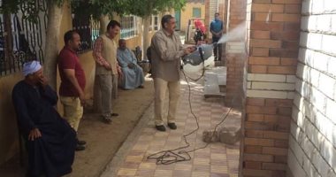 "مياه المنيا": تعقيم وتطهير شوارع بنى مزار لمواجهة فيروس كورونا